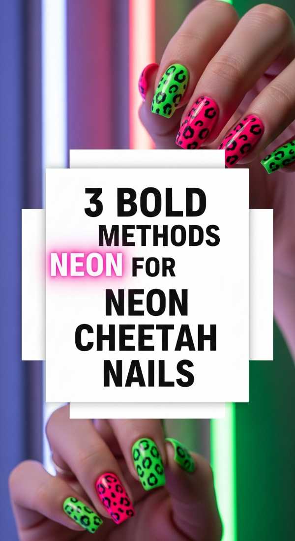From Digital Lavender to 3D Textures: The 2026 Nail Art Bible 3 Bold Methods For Neon Cheetah Print Nails 6a05a123265fd