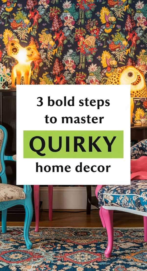 3 Bold Steps To Master Quirky Home Decor 69fb2239ea428