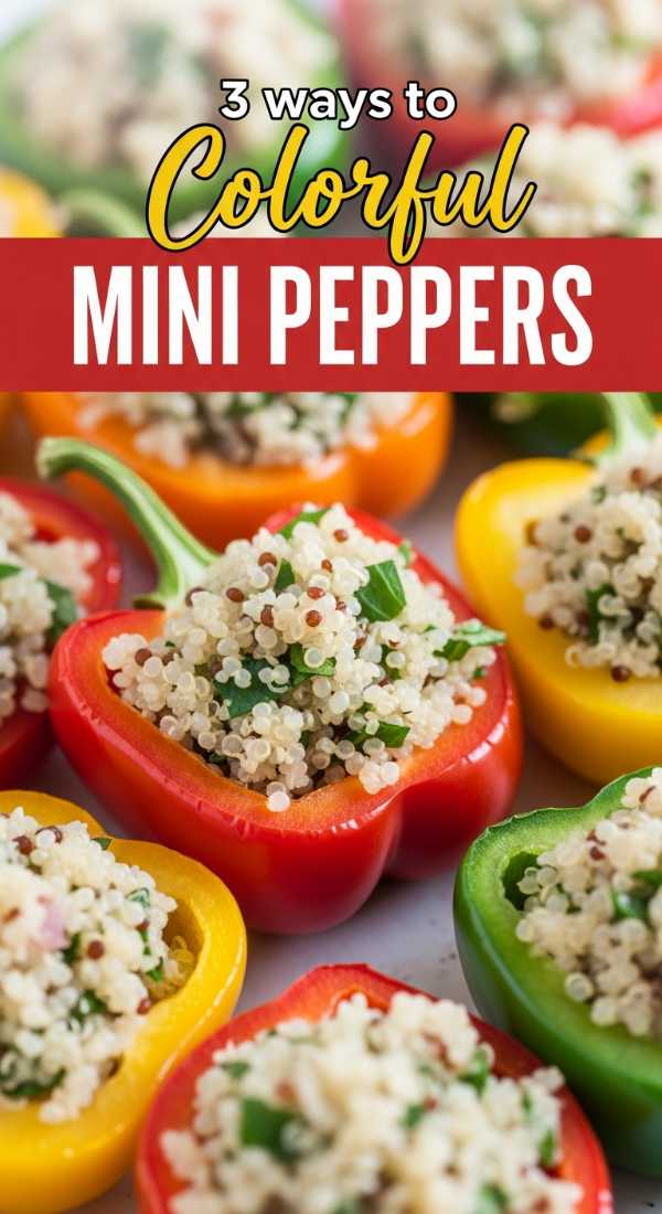 3 Colorful Ways To Fill Mini Peppers 69fd74194066f