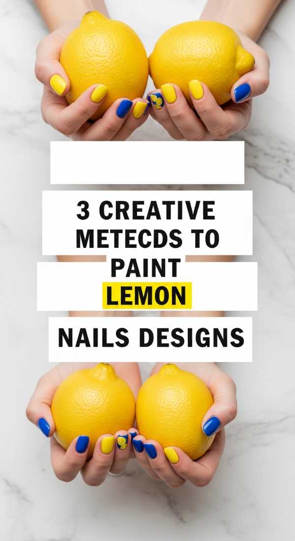 3 Creative Methods To Paint Lemon Nails Designs 6a059f84398d5