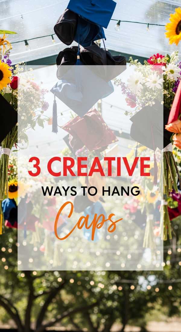 3 Creative Ways To Hang Graduation Caps 6a0db3b1513a8