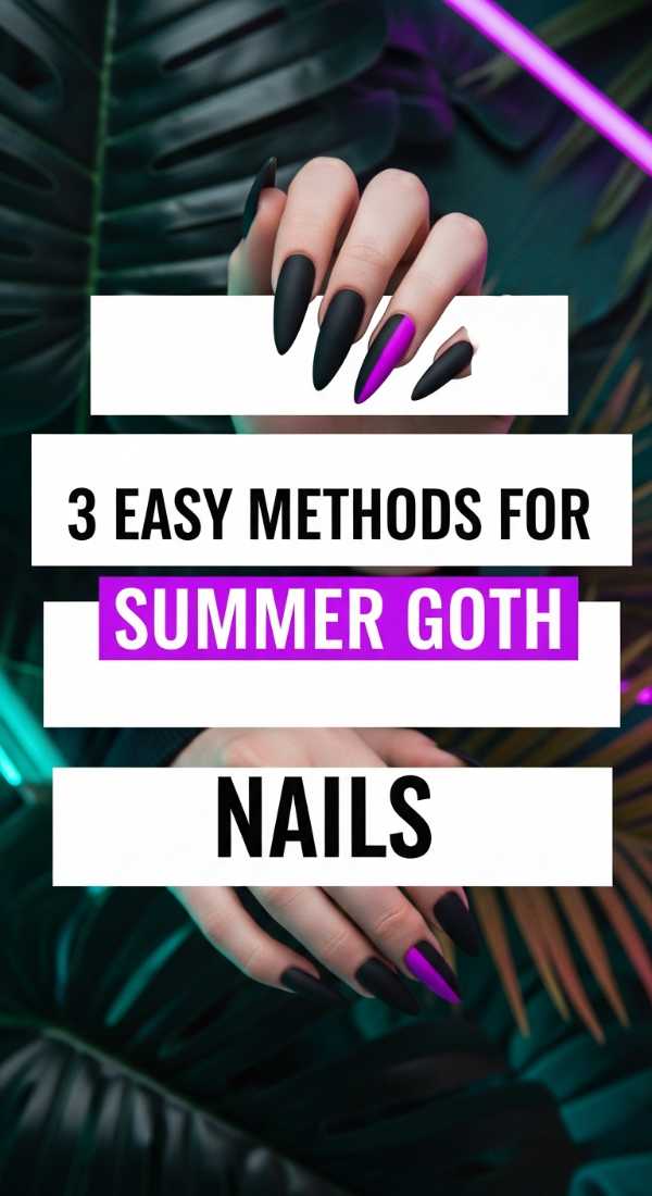 3 Easy Methods For Summer Goth Nails 6a0599c5892d8