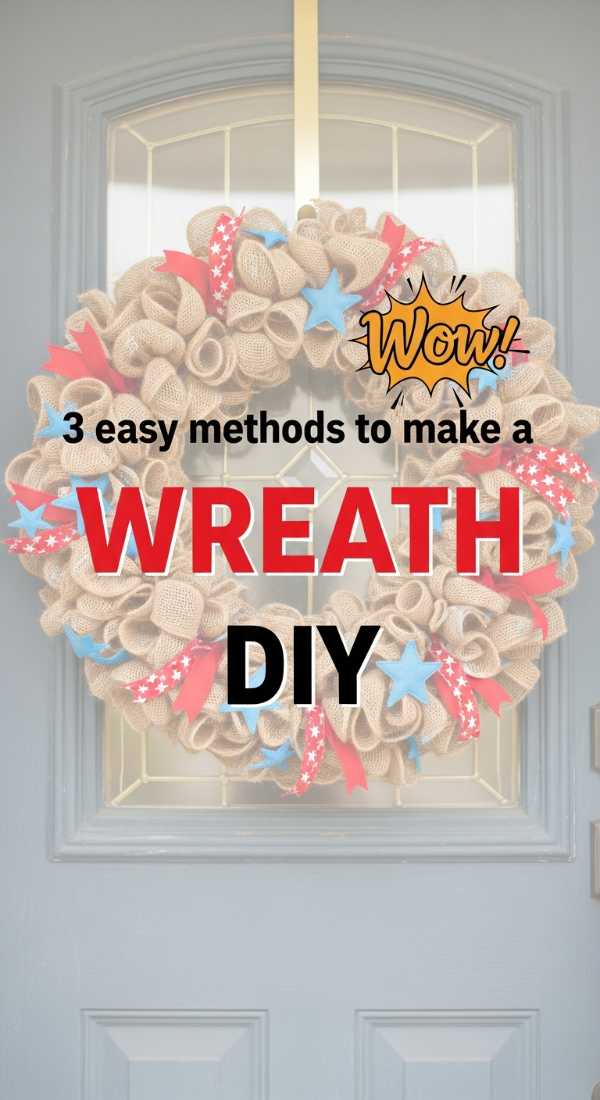 Host the Ultimate Bash: Creative 4th of July DIY Projects for Every Home 3 Easy Methods To Make A Patriotic Wreath Diy 6a0d98b73c2fc
