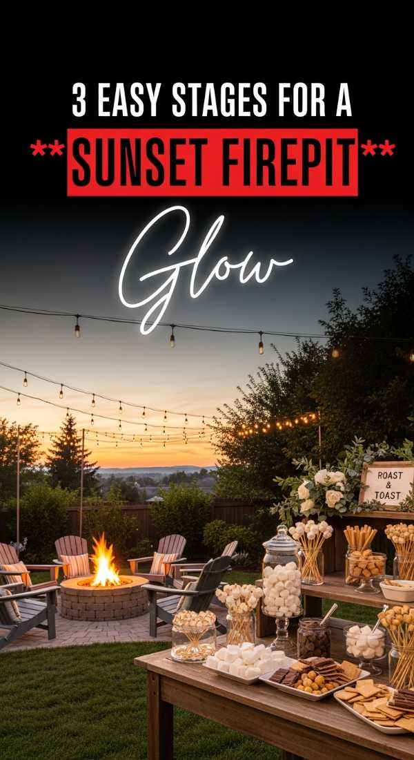 3 Easy Stages For A Sunset Backyard Firepit 6a03131a2e429