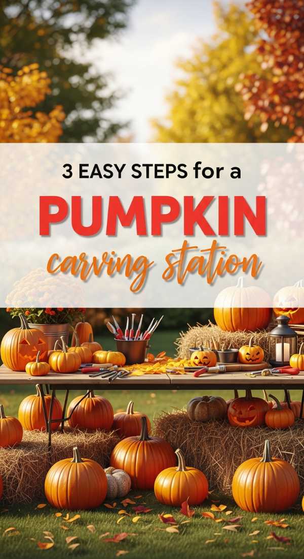 3 Easy Steps For A Pumpkin Carving Station 69f86e0816b80
