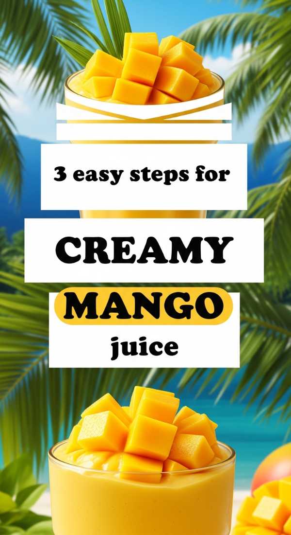3 Easy Steps For Creamy Mango Juice 69fc190117ff1