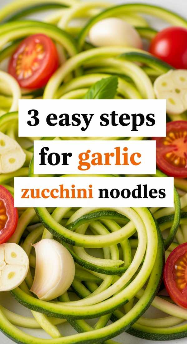 Summer on a Plate: Effortless Healthy Recipes for Busy Sunny Days 3 Easy Steps For Garlic Zucchini Noodles 69f6fe0c3ddbd