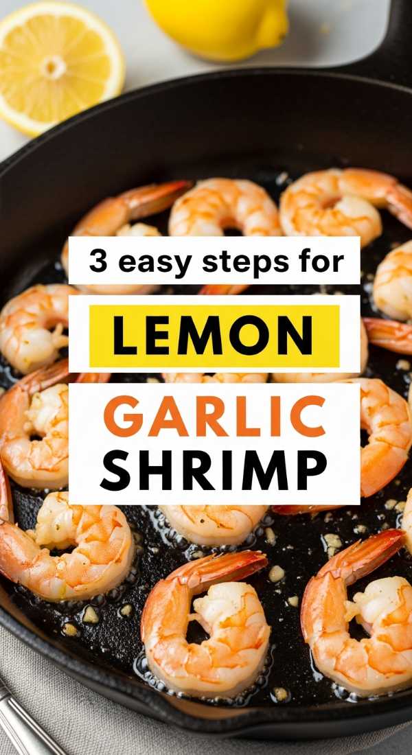 3 Easy Steps For Lemon Garlic Shrimp 69f6f4b83d504