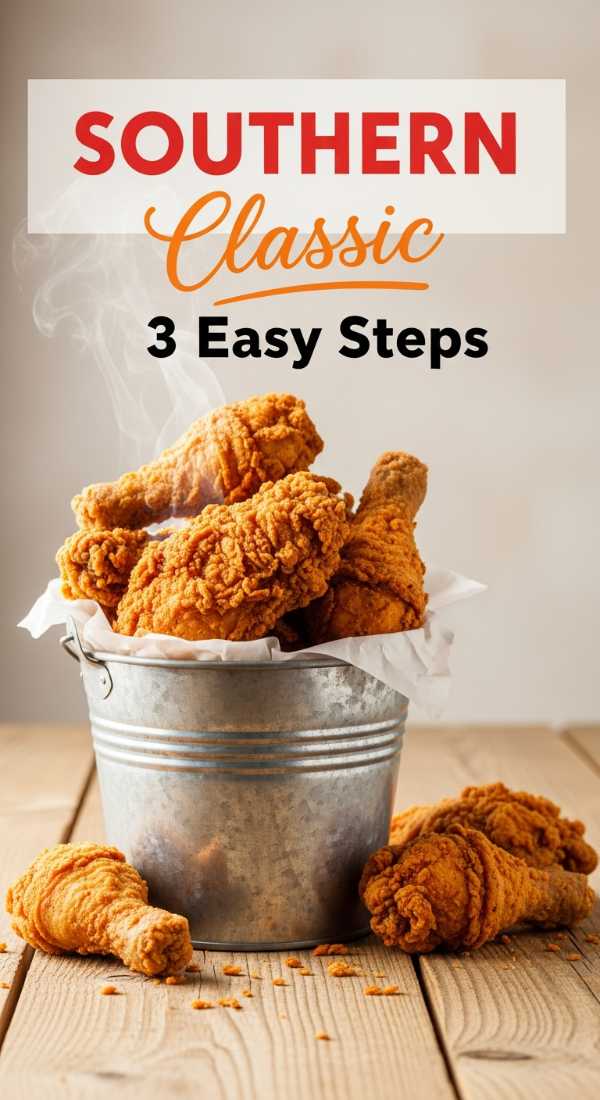 3 Easy Steps For Southern Fried Chicken 69fd741b63a73