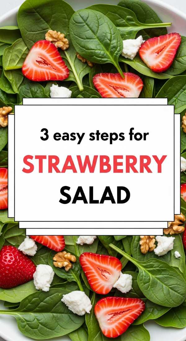 3 Easy Steps For Strawberry Salad 6a142b4533e64