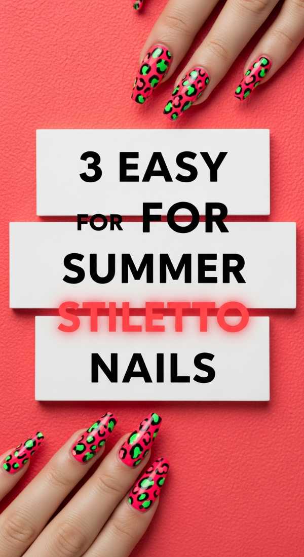 3 Easy Steps For Summer Stiletto Nails 6a059f6f979c2