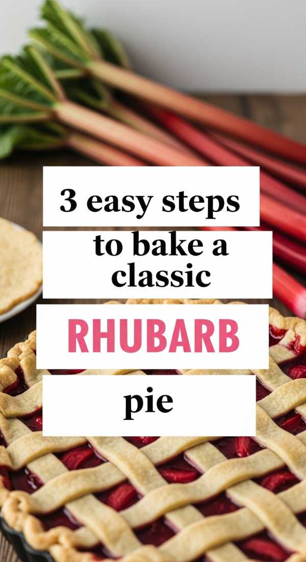3 Easy Steps To Bake A Classic Rhubarb Pie 6a10952fddfc9