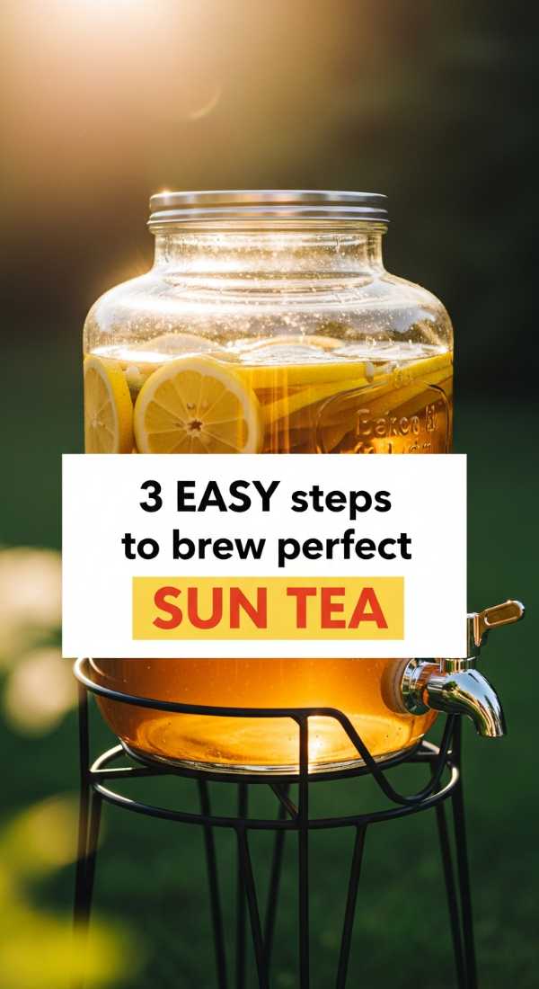 Sun-Drenched Flavors: The Ultimate Summer Recipe Collection 3 Easy Steps To Brew Perfect Sun Tea 6a00160ada1d6