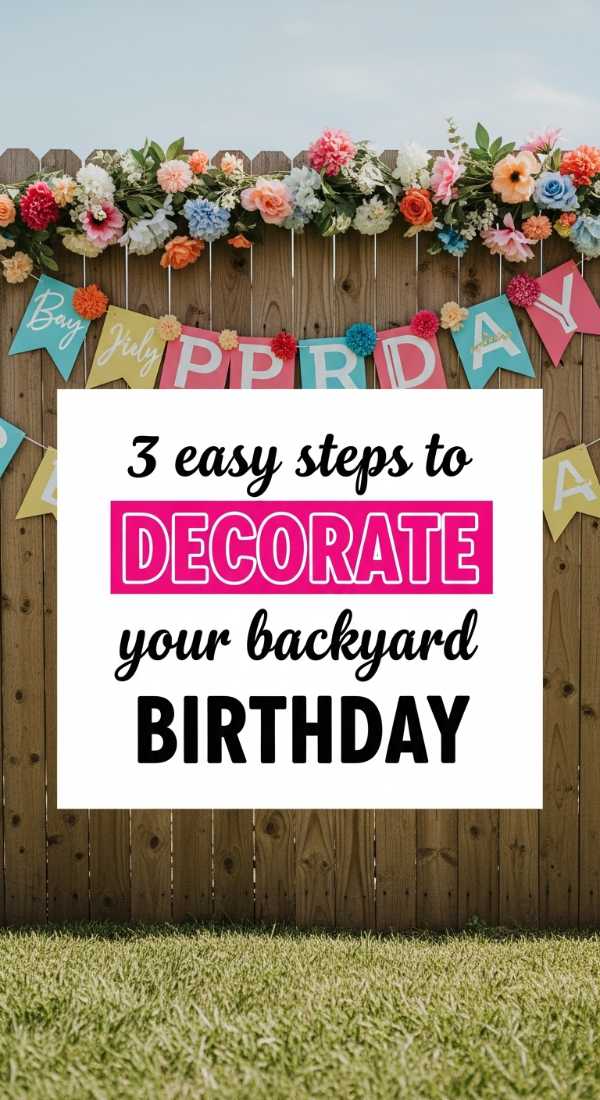 3 Easy Steps To Decorate Your Backyard Birthday 69fb1418c05c9