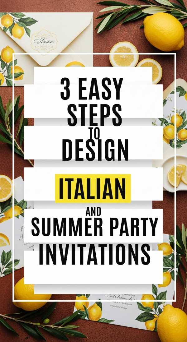 3 Easy Steps To Design Italian Summer Party Invitations 6a0deef227a9f