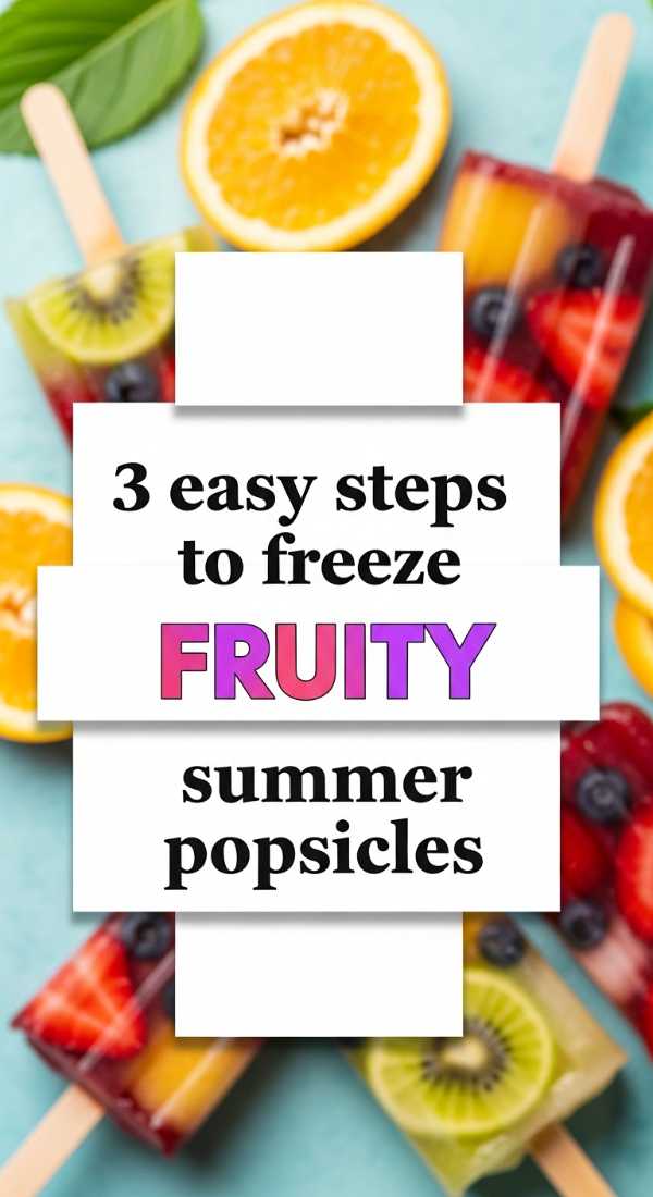 3 Easy Steps To Freeze Fruity Summer Popsicles 6a06bde75f9a2
