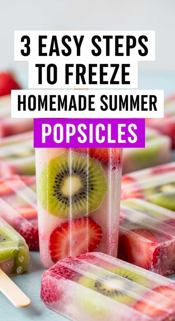3 Easy Steps To Freeze Homemade Summer Popsicles 6a06c3a51dc12