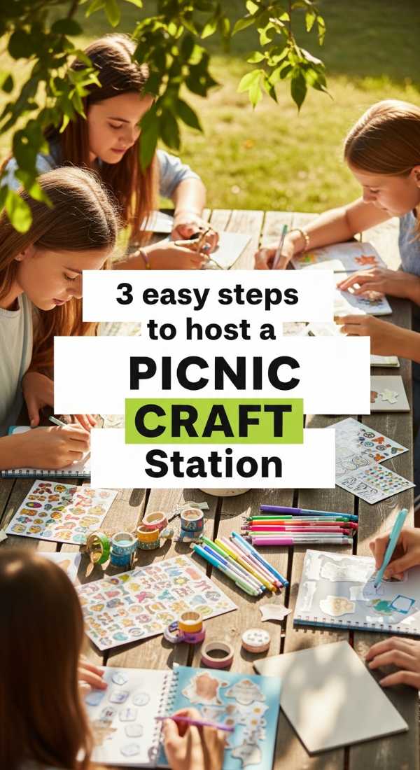 Picnic Goals: 7 Secrets to Hosting an Instagram-Worthy Outdoor Soiree 3 Easy Steps To Host A Picnic Craft Station 6a057d92a6f4f