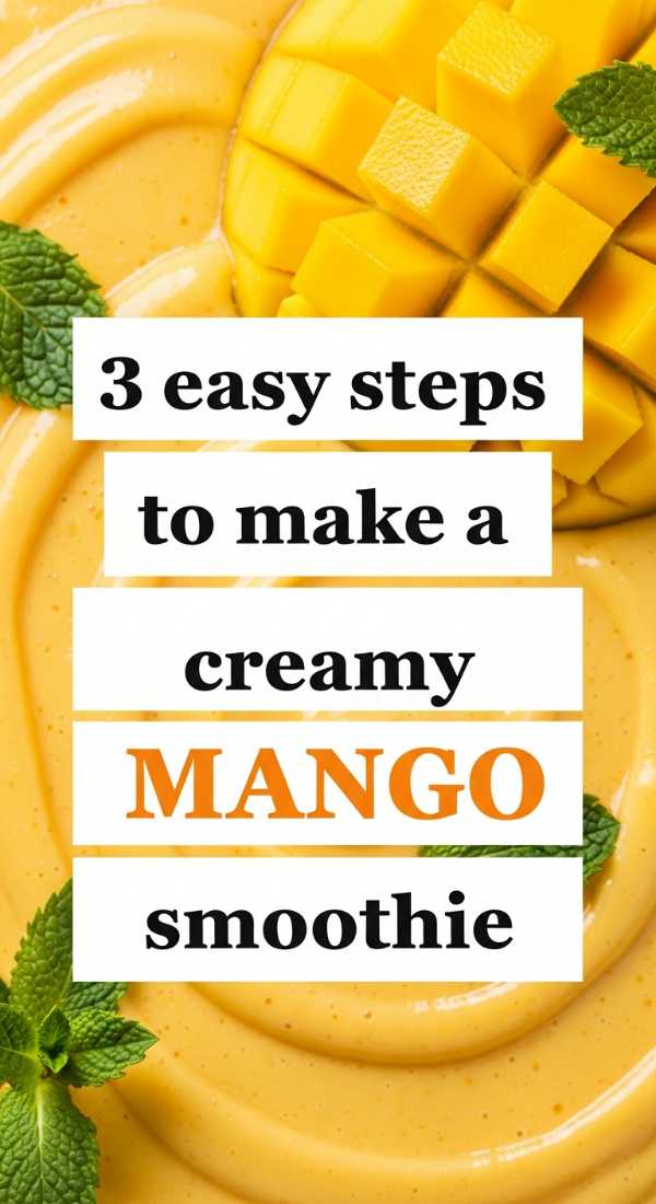 3 Easy Steps To Make A Creamy Mango Smoothie 69f47c79ee2ad
