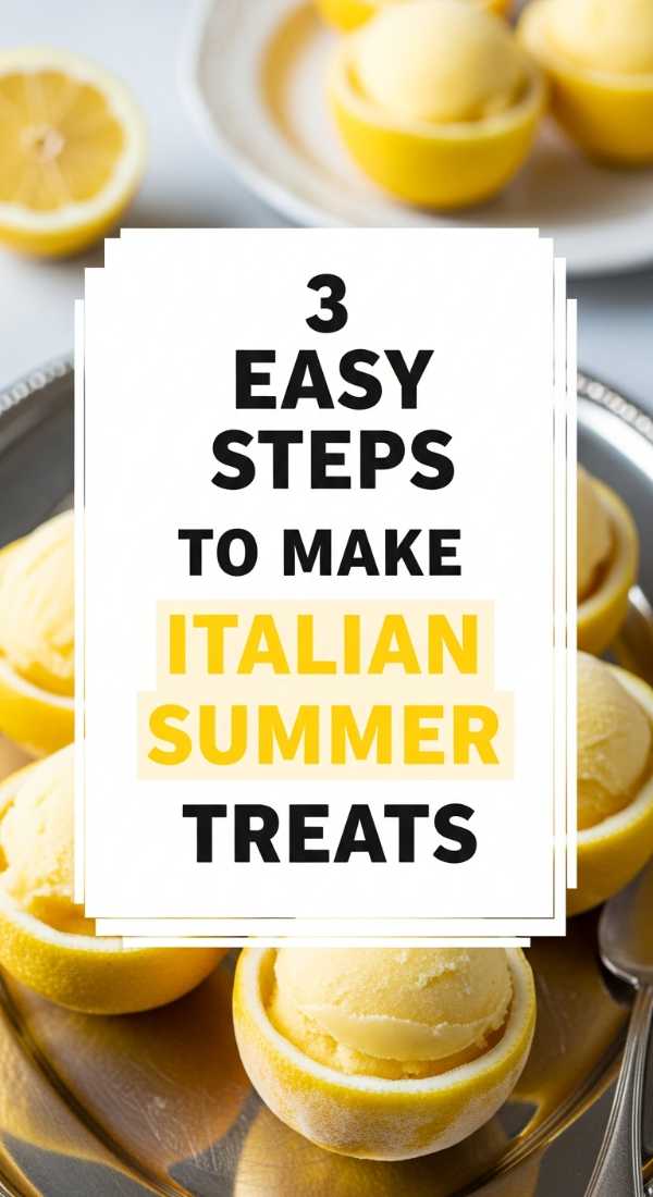 3 Easy Steps To Make Italian Summer Treats 6a031c2237672
