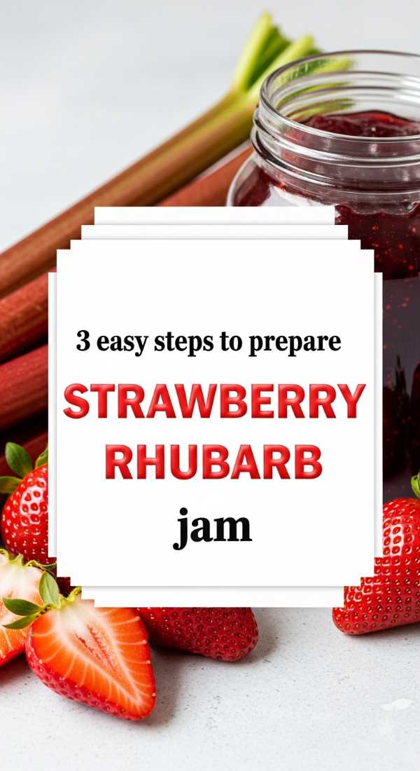 3 Easy Steps To Prepare Strawberry Rhubarb Jam 69fd8a90da8be