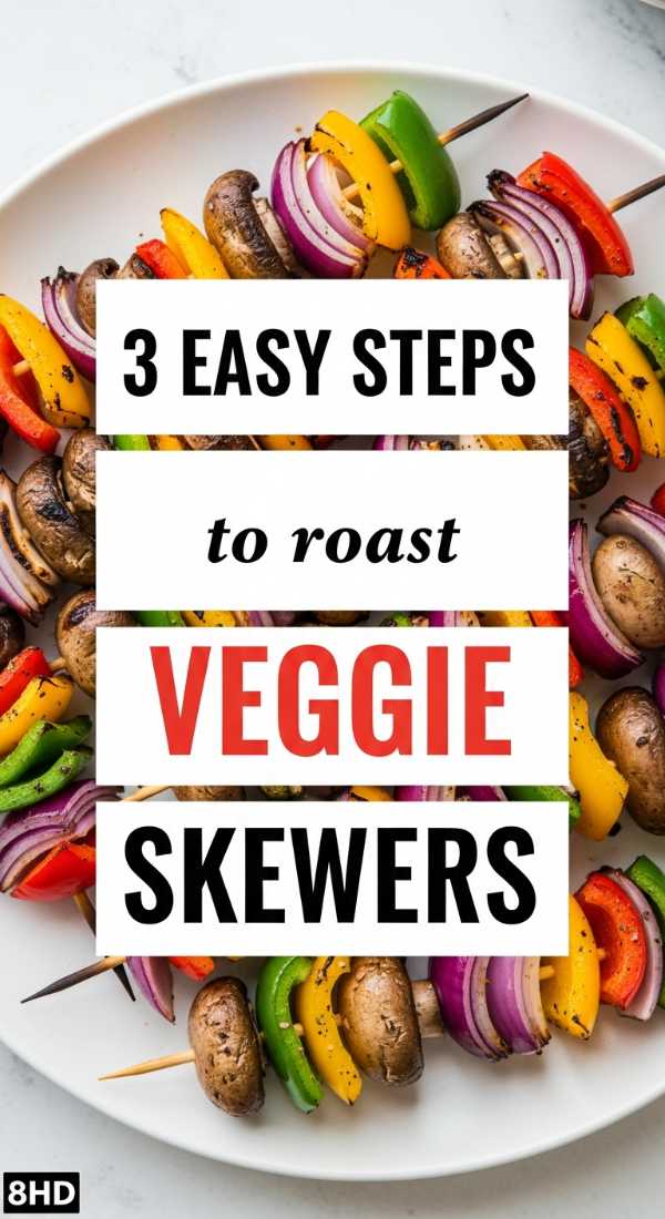 3 Easy Steps To Roast Veggie Skewers 69f6f4bae50ec
