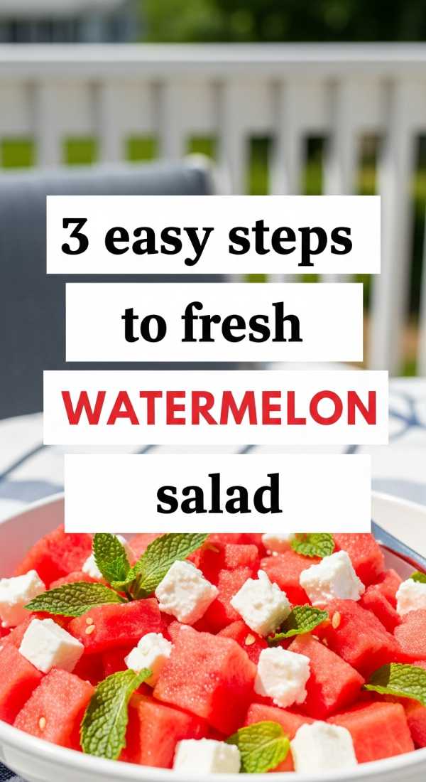 3 Easy Steps To Toss A Fresh Watermelon Salad 6a06bc548f68a