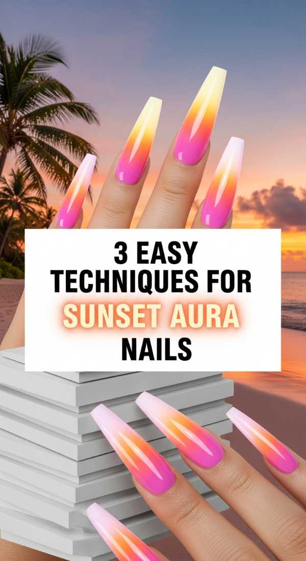 Class of 2026: 10 Nail Trends to Rock from Graduation to Summer Break 3 Easy Techniques For Sunset Aura Nails 6a0597d6f15cf