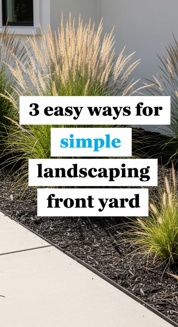 3 Easy Ways For Simple Landscaping Front Yard 69fdc290c9c03