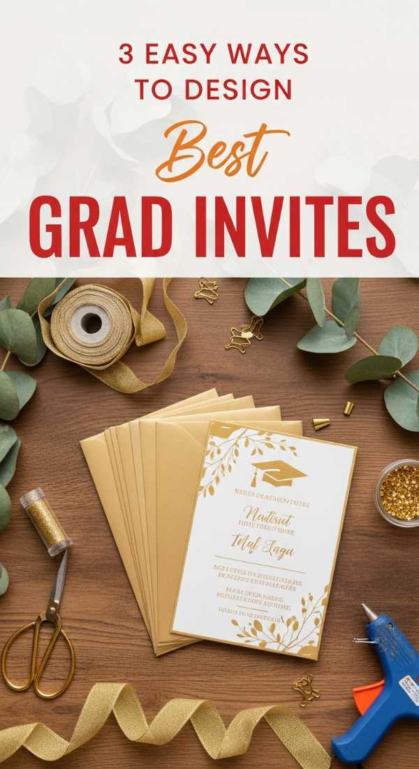 3 Easy Ways To Design Grad Party Invites 69f478eecb189