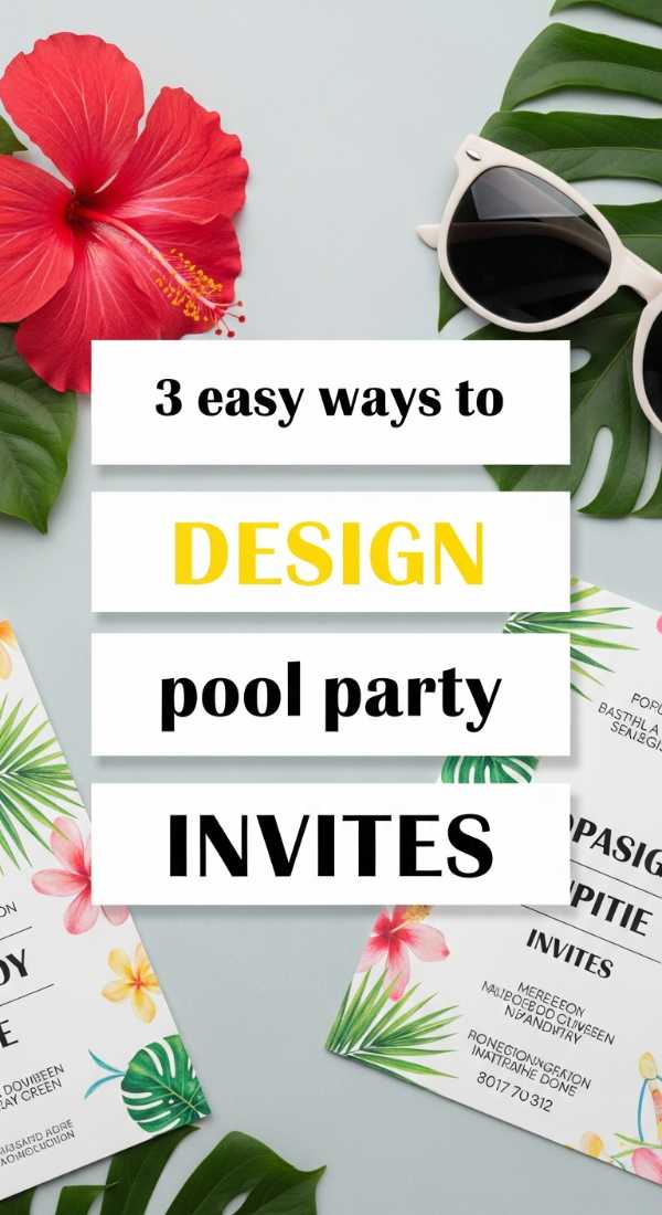 3 Easy Ways To Design Pool Party Invitations 6a18a3d959eb0
