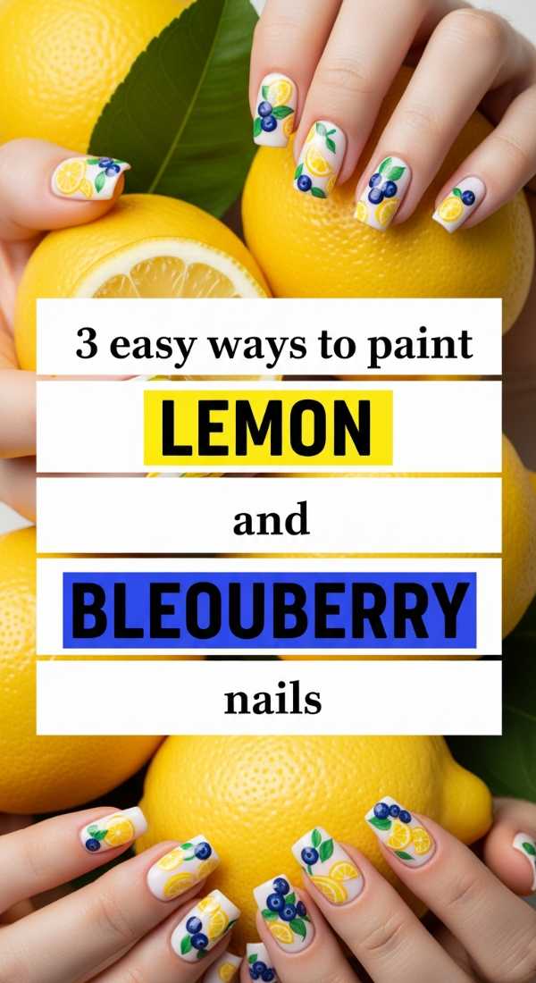 3 Easy Ways To Paint Lemon And Blueberry Nails 69ff5962d875f