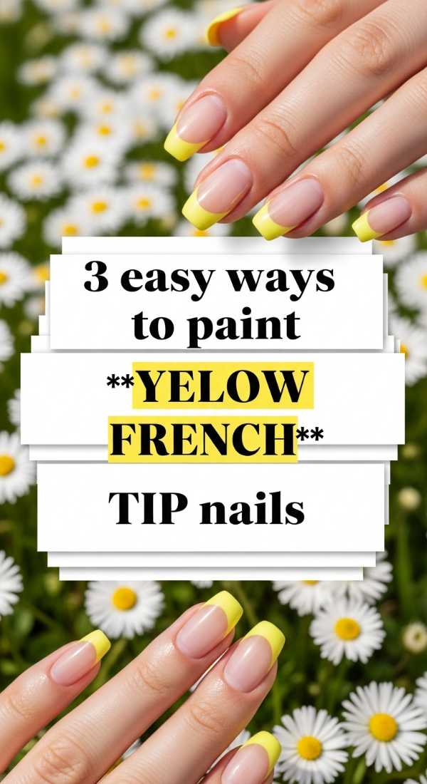 3 Easy Ways To Paint Yellow French Tip Nails 6a059c95a5239