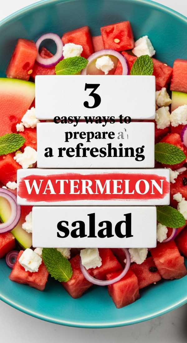 3 Easy Ways To Prepare A Refreshing Watermelon Salad 6a06e6cd30304