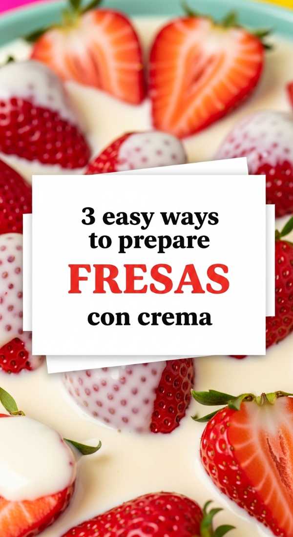 3 Easy Ways To Prepare Fresas Con Crema 6a109f0ecee1a