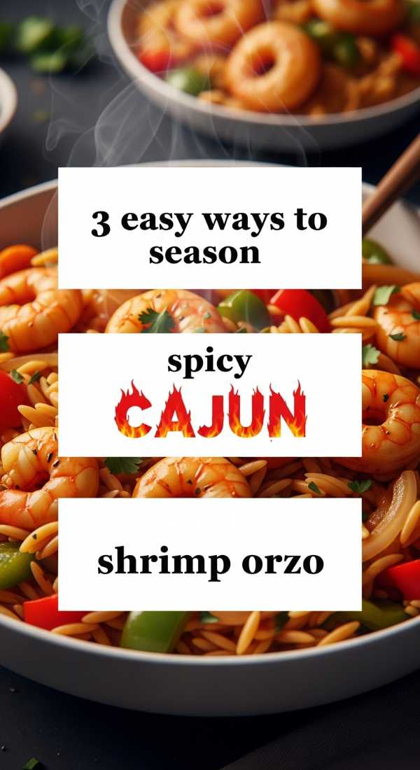 3 Easy Ways To Season Spicy Cajun Shrimp Orzo 69fc174938f52