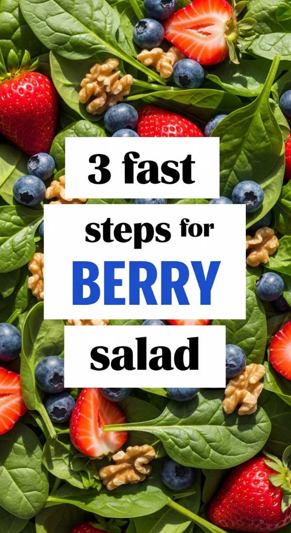 3 Fast Steps For A Berry Spinach Salad 69f4426021019