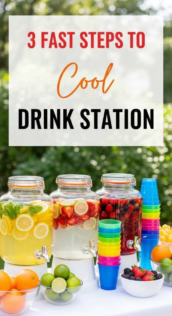 3 Fast Steps To Build A Party Drink Station 6a0213ae3d53b
