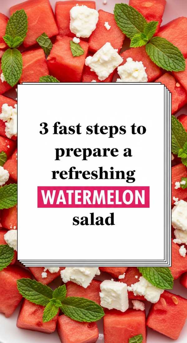 Al Fresco Favorites: The Only Summer Foodie Guide You Need 3 Fast Steps To Prepare A Refreshing Watermelon Salad 6a06bdf27c296