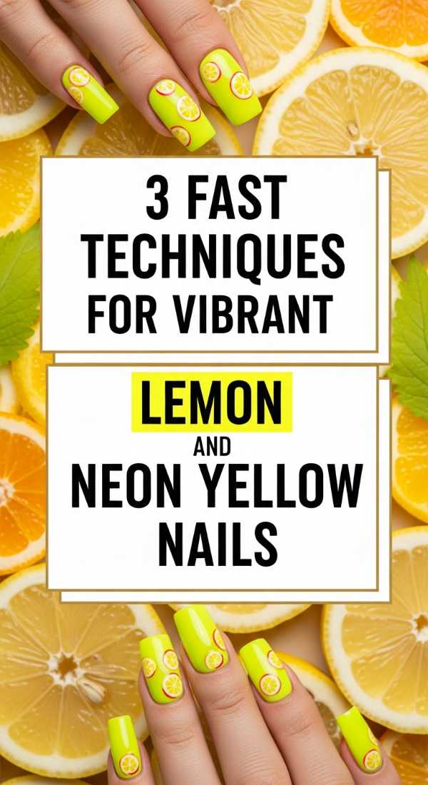 3 Fast Techniques For Vibrant Lemon And Neon Yellow Nails 6a059898555f2