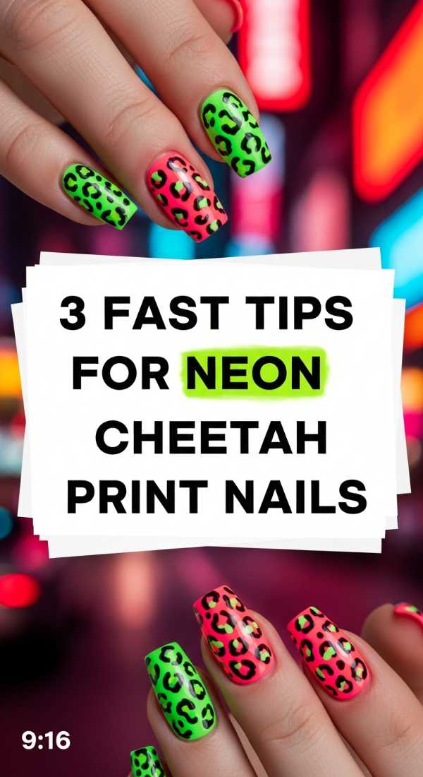 3 Fast Tips For Neon Cheetah Print Nails 6a059c93d4212