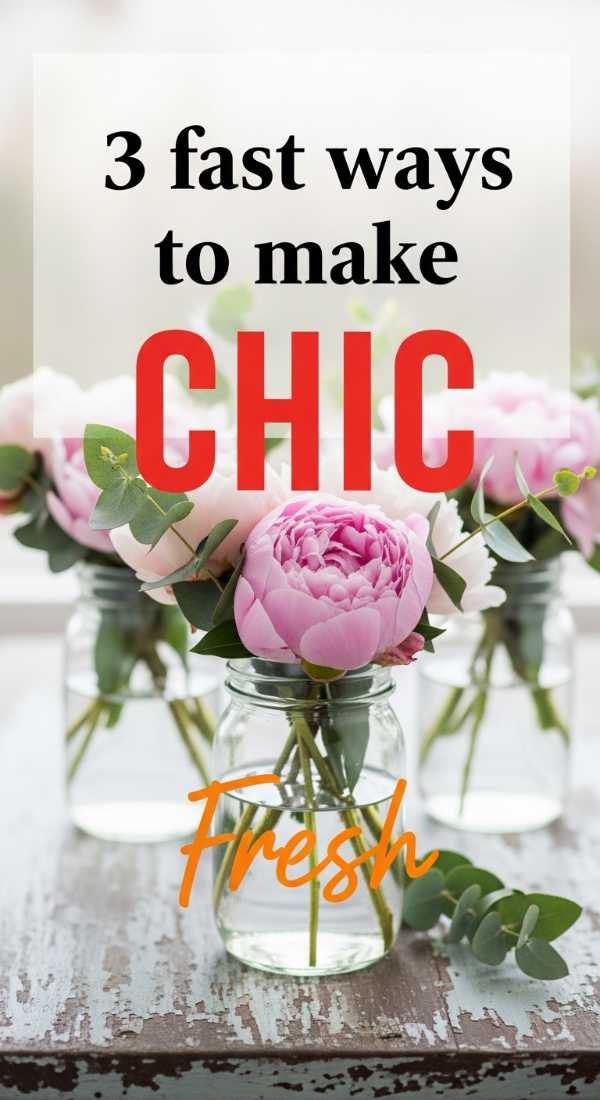 3 Fast Ways To Make Chic Floral Arrangements 69fae8fc1f979