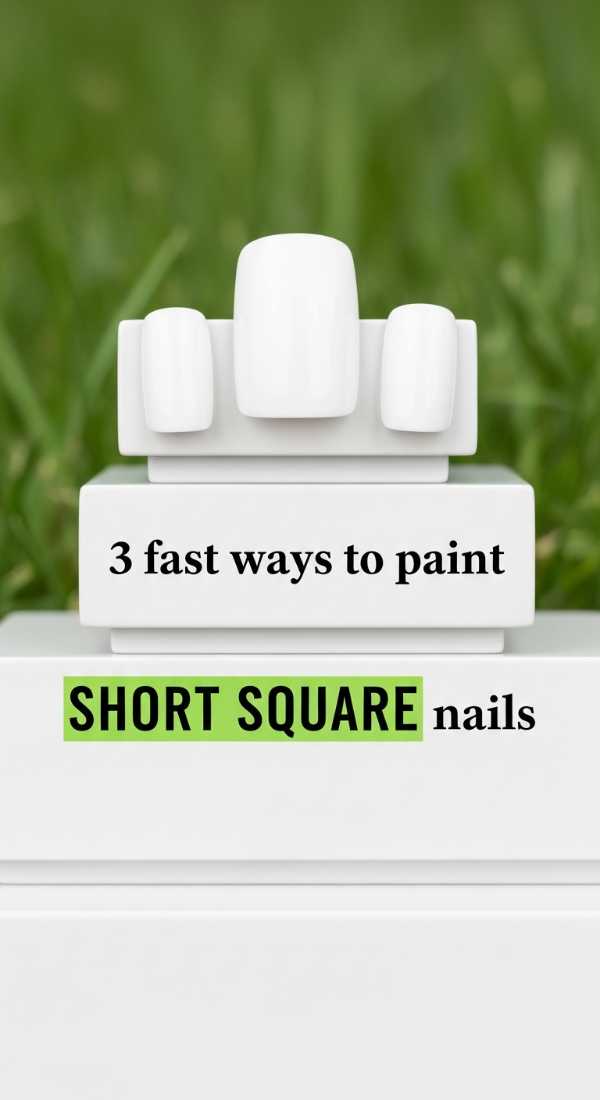 3 Fast Ways To Paint Short Square Nails Spring 69fb98795aee6