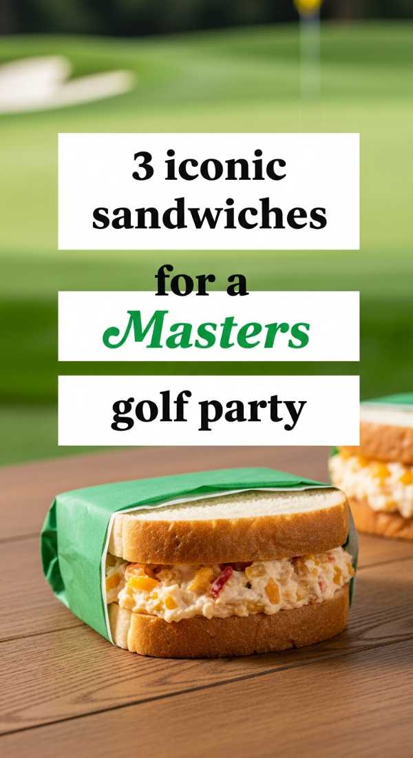 3 Iconic Sandwiches For A Masters Golf Party 69f47c6e87a2e