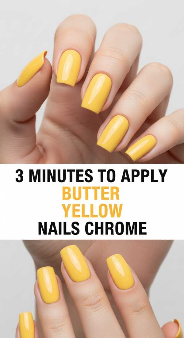 3 Minutes To Apply Butter Yellow Nails Chrome 6a0339fce9c32
