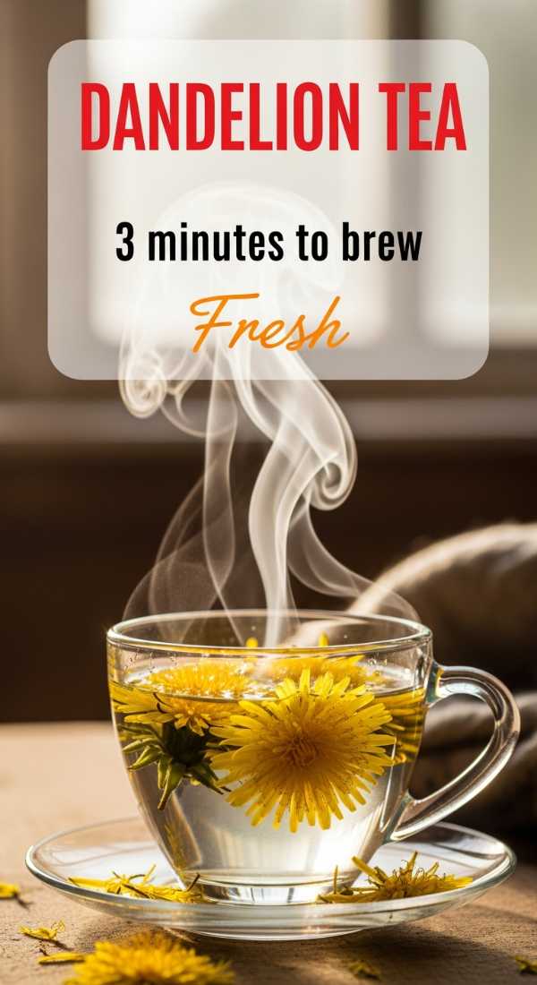 3 Minutes To Brew Fresh Dandelion Tea 69f5d52f748d7