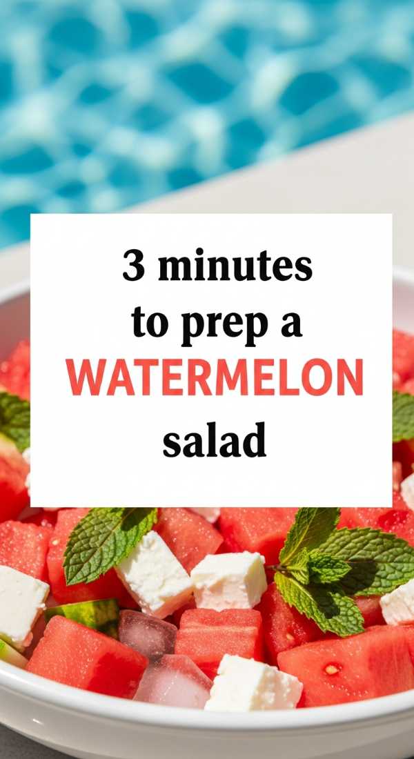 Sizzle and Chill: Your Definitive Guide to Summer Cooking 3 Minutes To Prep A Watermelon Salad 6a06bc7200746