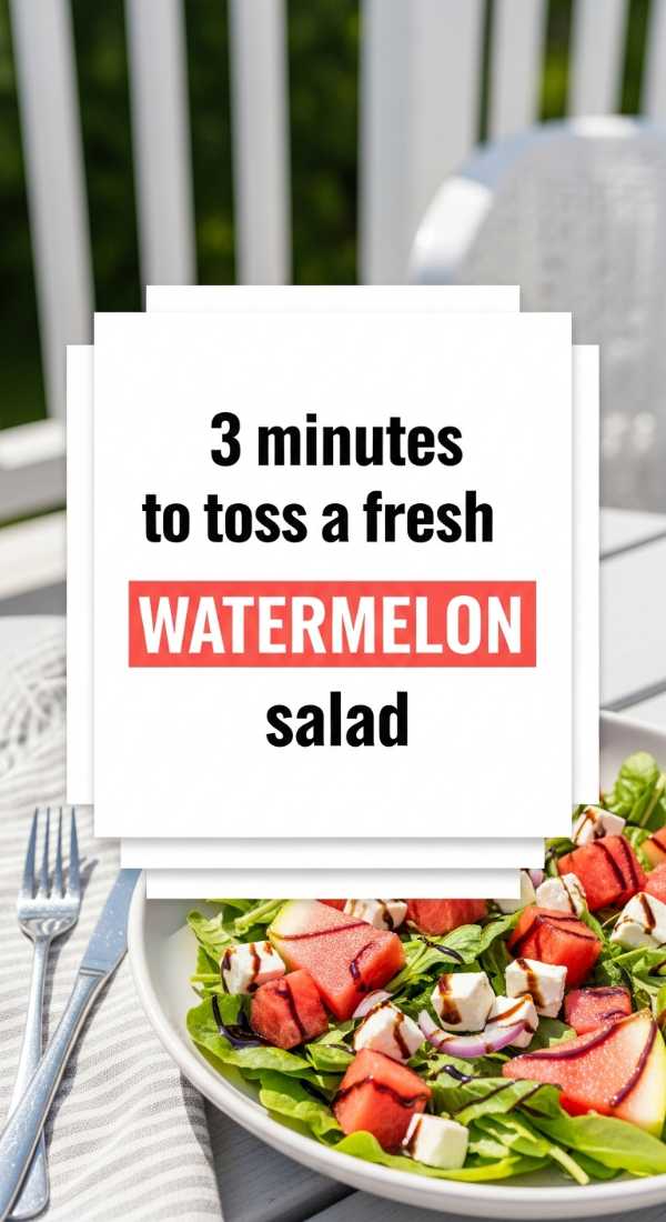 3 Minutes To Toss A Fresh Watermelon Salad 6a06fea7cd935