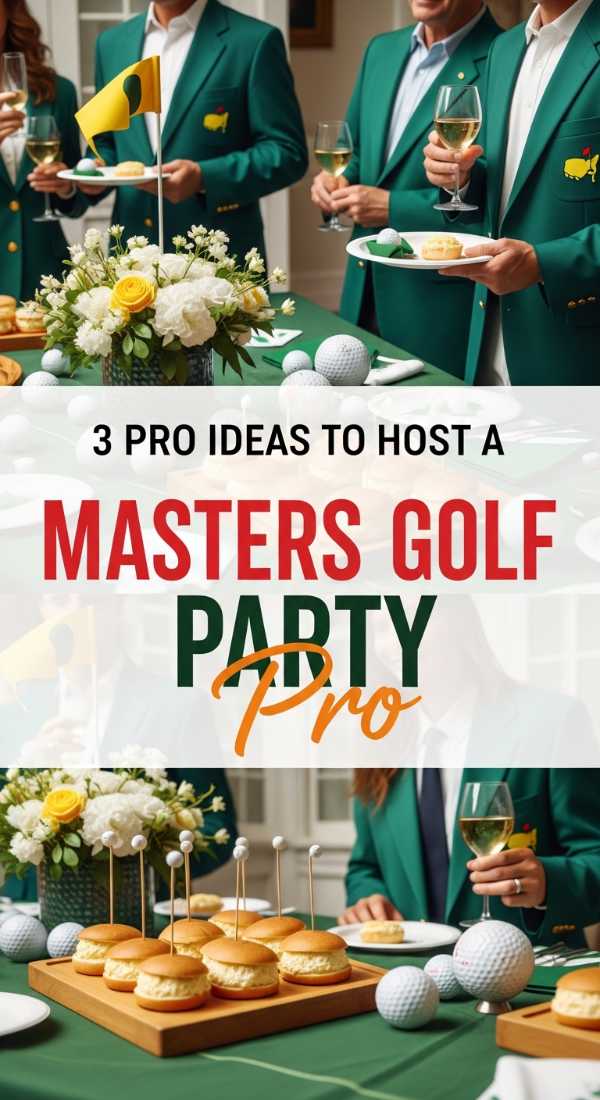 3 Pro Ideas To Host A Masters Golf Party 69f478f22ff74