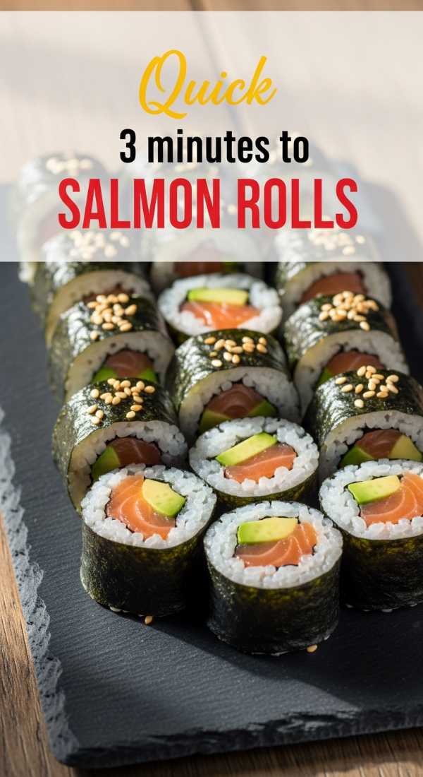 3 Quick Minutes To Prep Salmon Avocado Rolls 69fd74181761b
